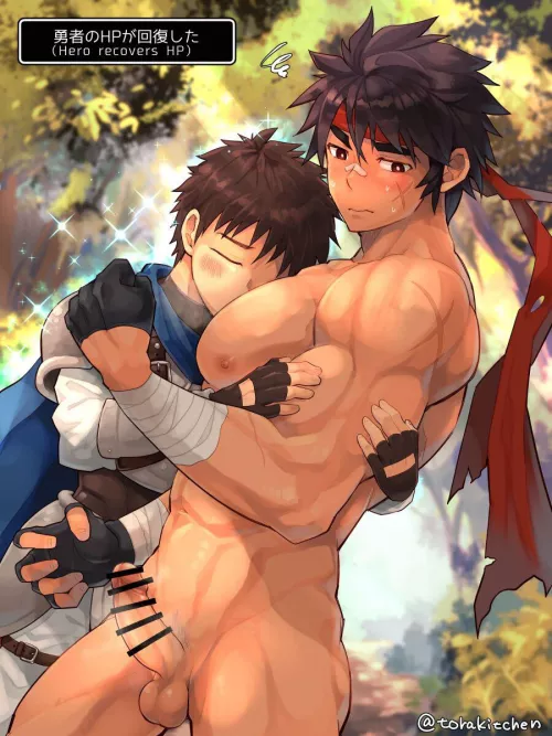 Hero recovers HP! (@torakitchen)