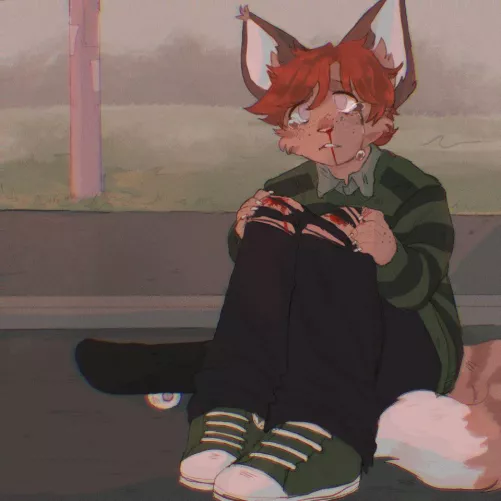 He’s a bit clumsy! (Art by me @kaniines on Twitter)