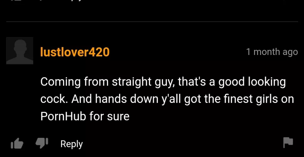 He's a straight guy