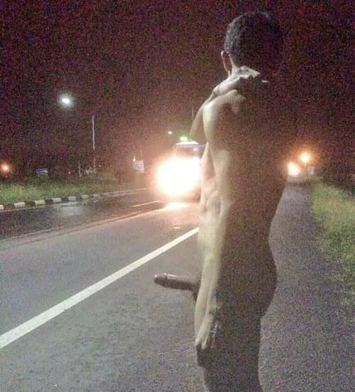 “He’s roadside” …