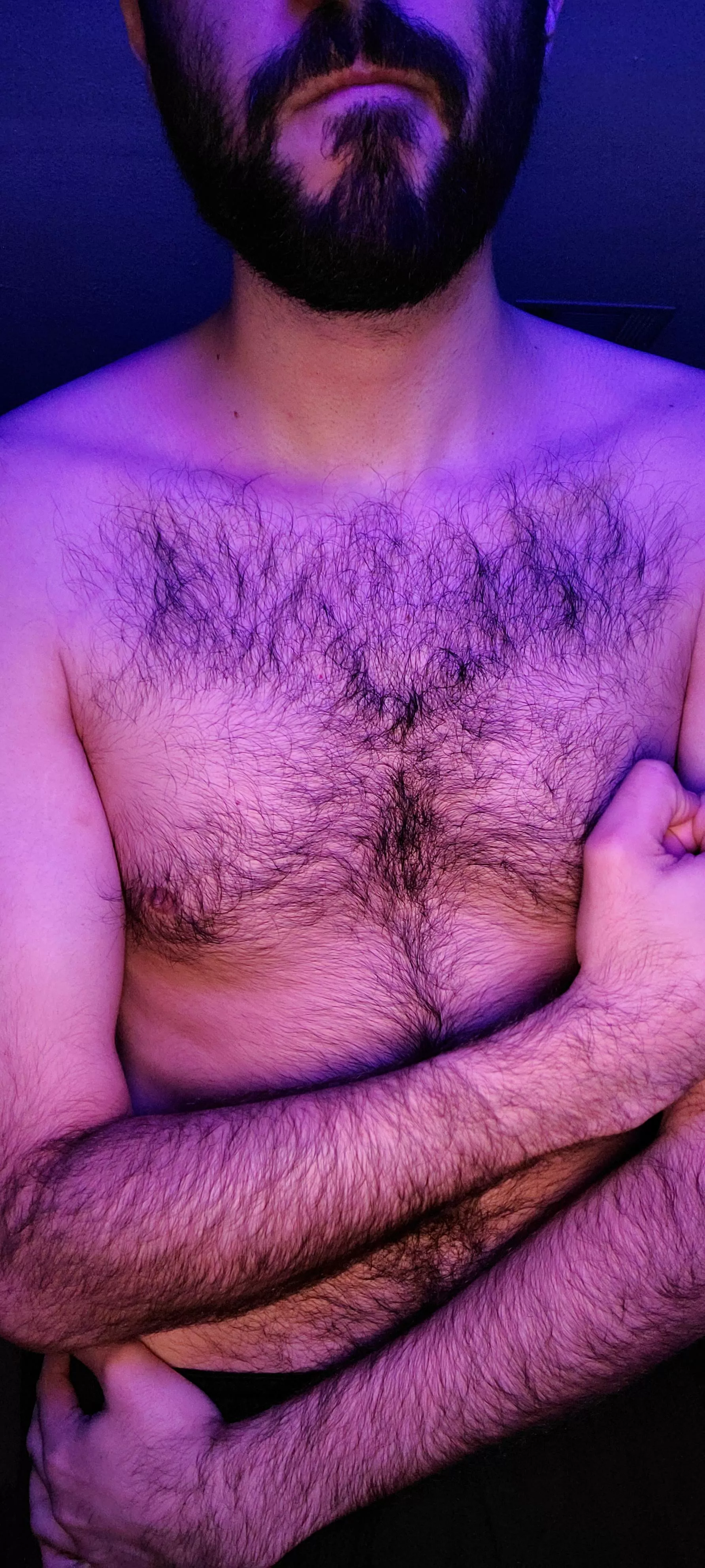 Hey bro. There's just enough space for you between my arms and body.