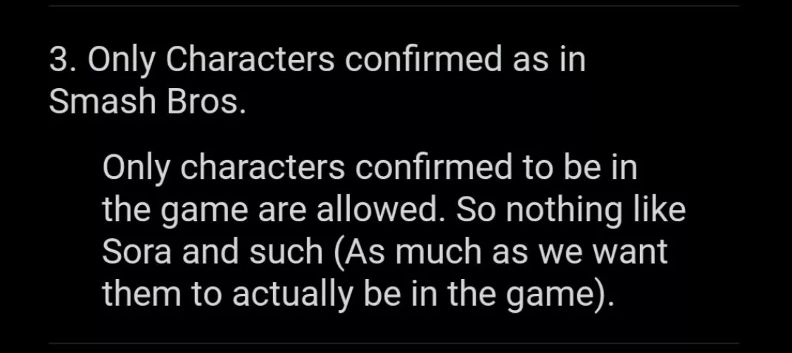 Hey, could you do me a favor and put Rayman in it? It seems every character yall put there gets confirmed. Hey, could you do me a favor and put Rayman in it? It seems every character yall put there gets confirmed.