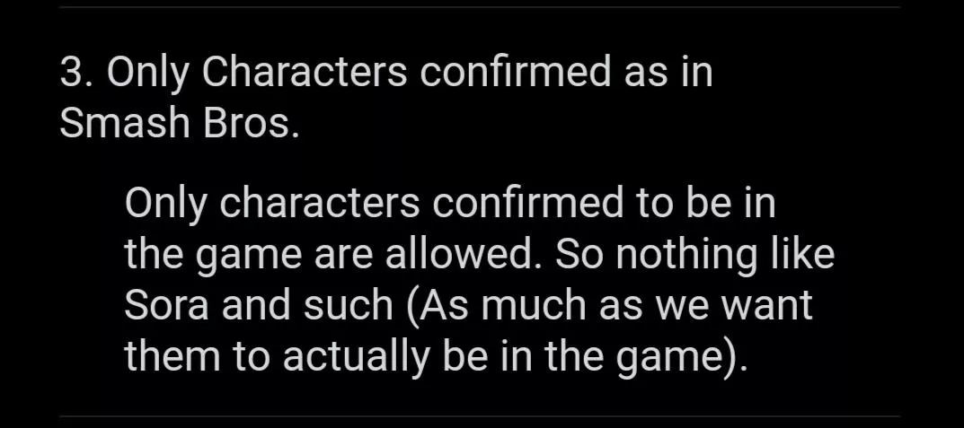 Hey, could you do me a favor and put Rayman in it? It seems every character yall put there gets confirmed.