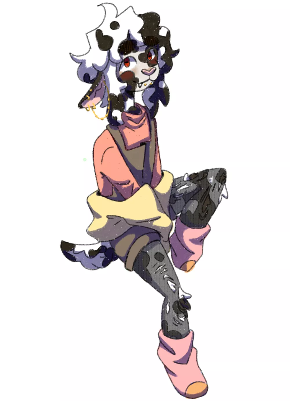 Hey I'm pretty new here, what do y'all think of my fursona? (drawn by me)