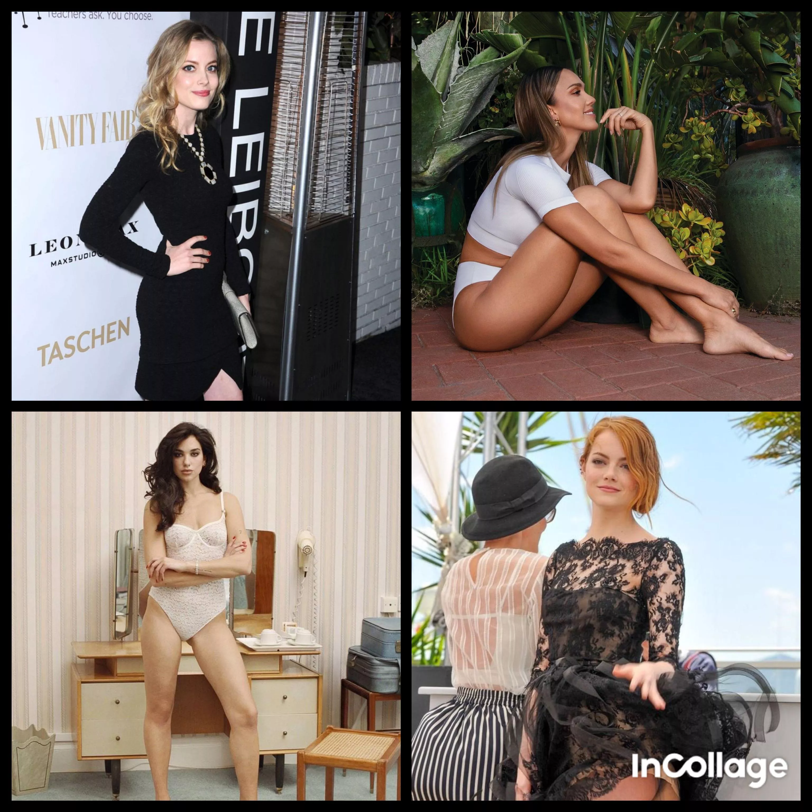 Hey, please help me out and give me a Joi as Gillian Jacobs, Jessica Alba, Dua Lipa or Emma Stone? Can show. Hey, please help me out and give me a Joi as Gillian Jacobs, Jessica Alba, Dua Lipa or Emma Stone? Can show.