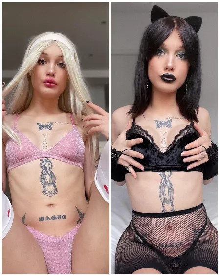 Hi babe wich one do you prefer?🙈 Hi babe wich one do you prefer?🙈