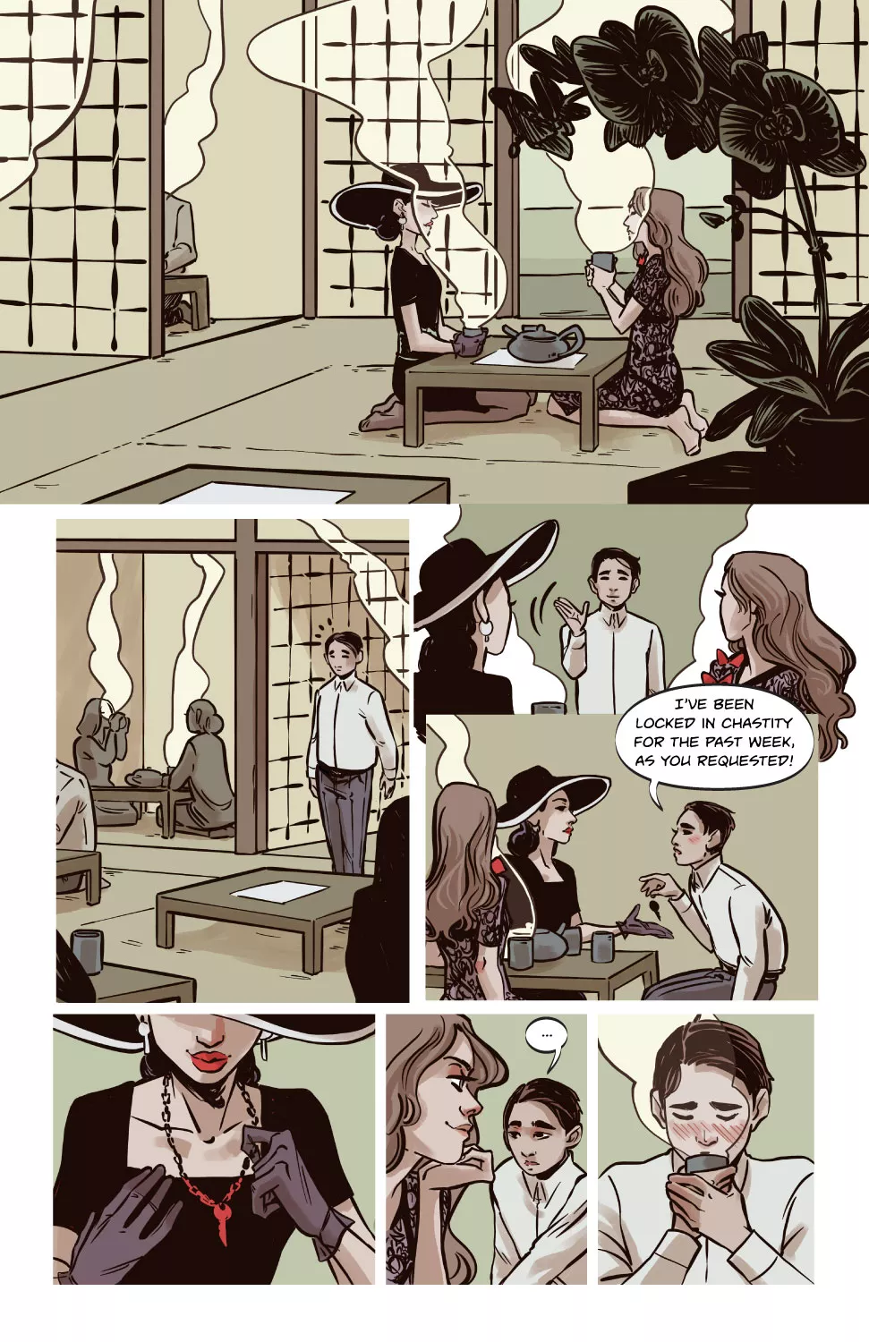 Hi guys!! Thank you all for supporting the comic for so long! We're starting a new arc at AdventuresOfLiaraRoux.com with art by Jen Hickman, and co-starring Mistress Iris! It's called TEAse, Hope you enjoy it! Hi guys!! Thank you all for supporting the comic for so long! We're starting a new arc at AdventuresOfLiaraRoux.com with art by Jen Hickman, and co-starring Mistress Iris! It's called TEAse, Hope you enjoy it!