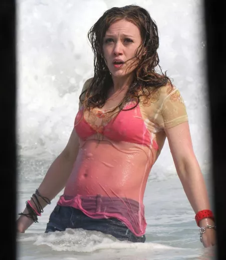 Hilary Duff See-Thru in a Wet T-Shirt Hilary Duff See-Thru in a Wet T-Shirt