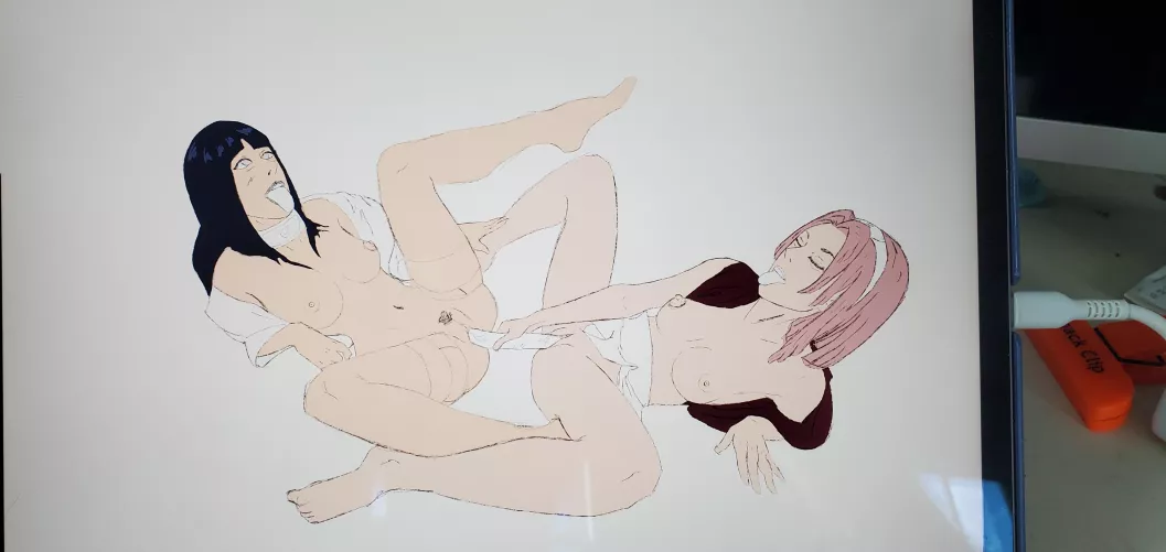 Hinata and Sakura sharing