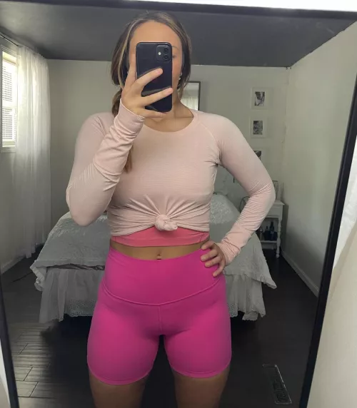 Hips for you in pink yoga pants