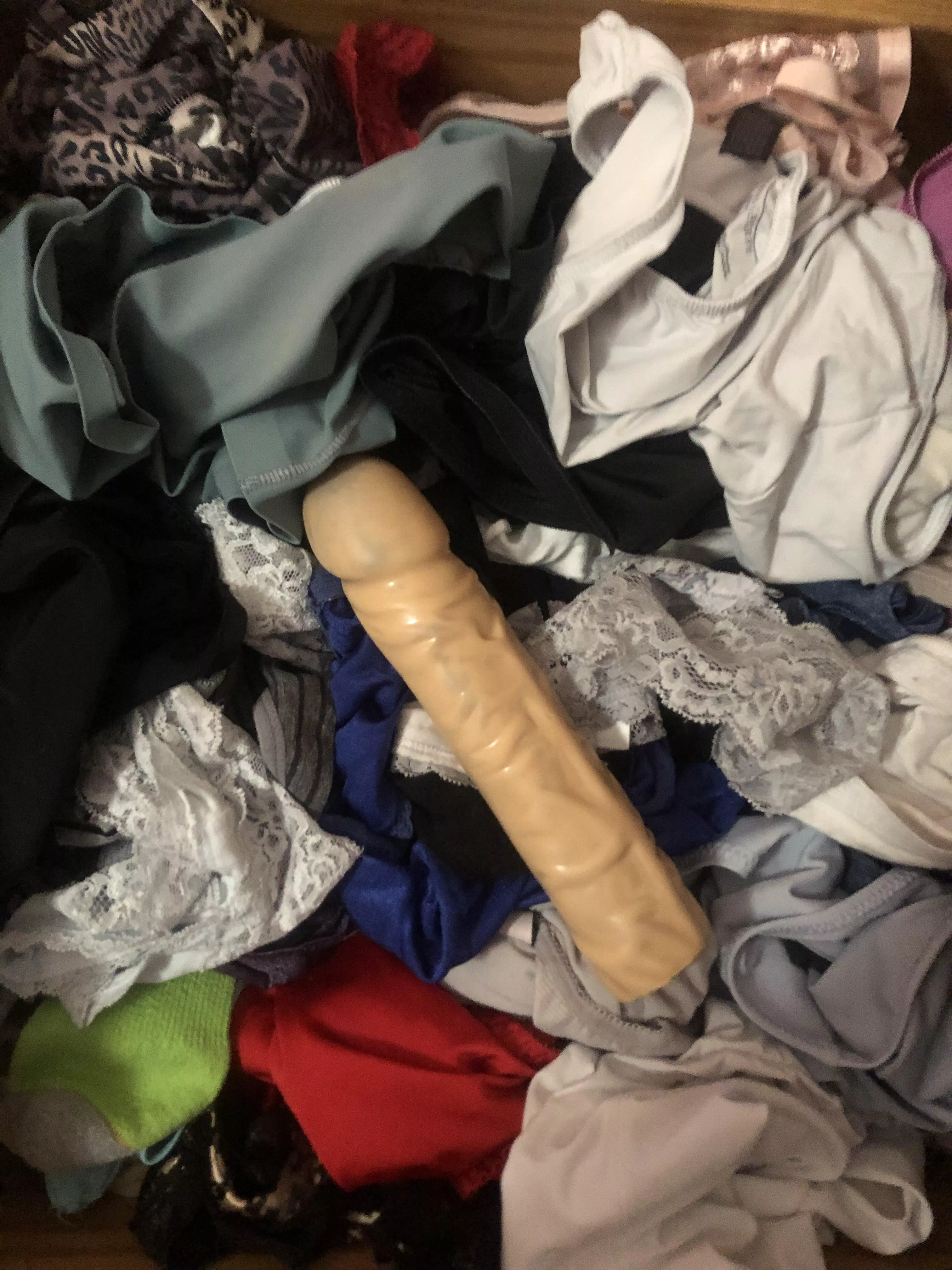 Hit the jackpot when I finally found one of my moms dildo 👀🔥 opinions?? Check out the other post on my page too