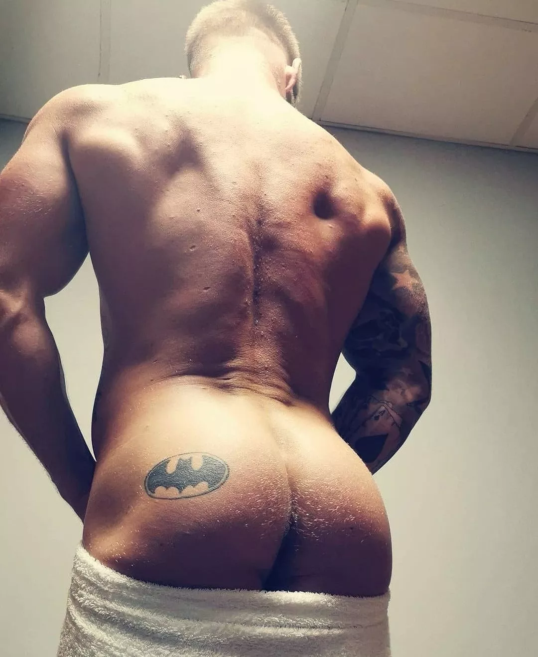 Hitting the showers after my workout