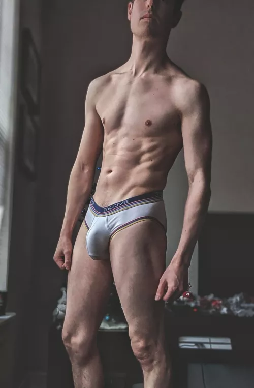 Holiday break means walking around the apartment in my underwear all day