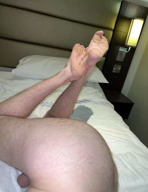 Hope you enjoy my 20 year old soles. Would you like to worship them?