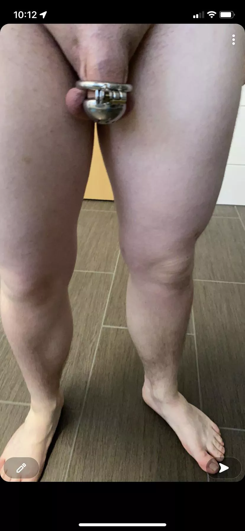 Hope you like my tiny 19 yo locked cock🔒