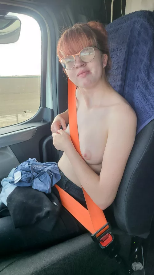 Hopefully someone down the road will see me topless.