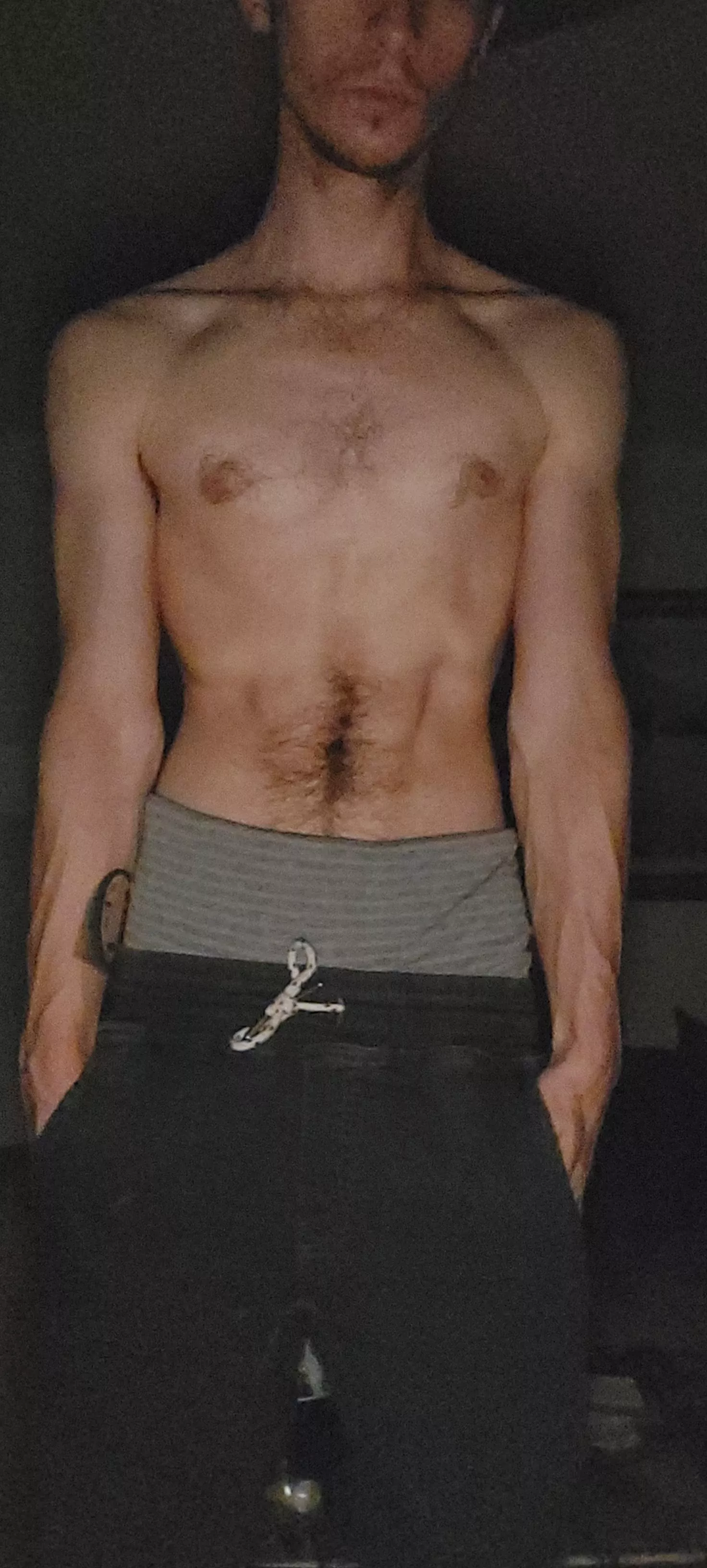 Hopefully the gym has been paying off?😎Took in the dark with a flash