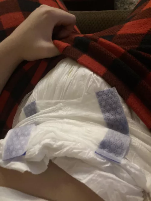 Hoping daddy changed my messy diaper soon, it’s all squished