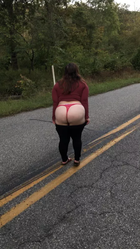Hoping someone pulls over and makes me fuck them! Hoping someone pulls over and makes me fuck them!
