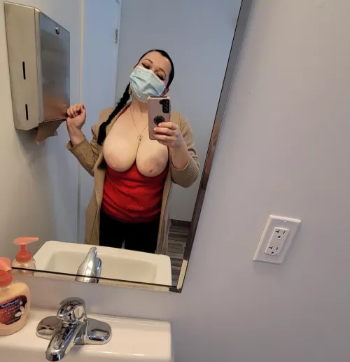 Horny at work again. My tits want to play! [OC]