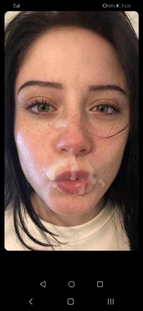Hot bitch with cum on face Hot bitch with cum on face