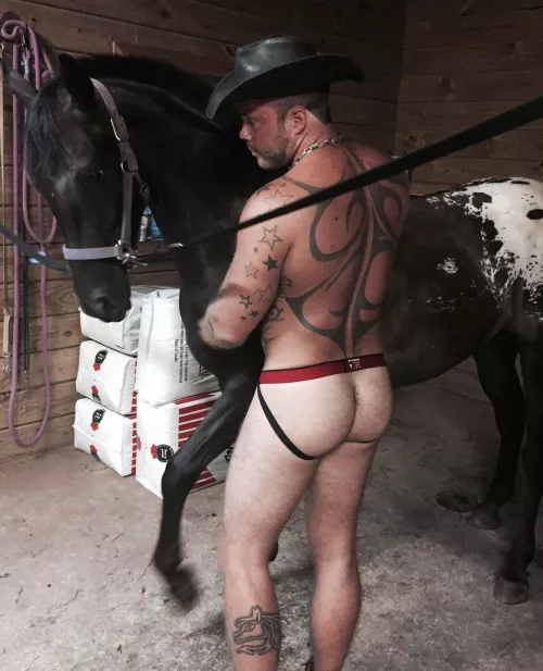 Hot cowboys with tattoos. π