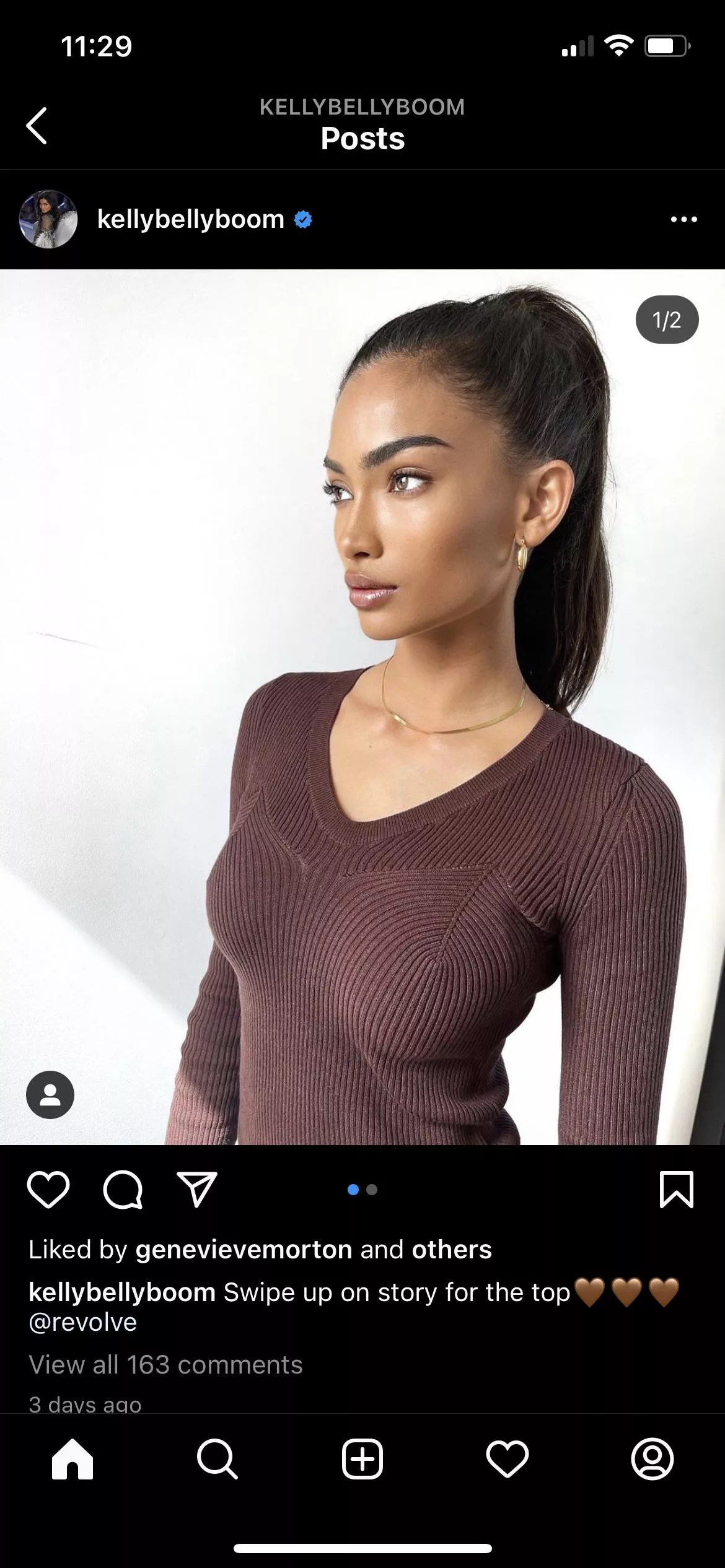 Hot girl with huge tits in a sexy right sweater Hot girl with huge tits in a sexy right sweater