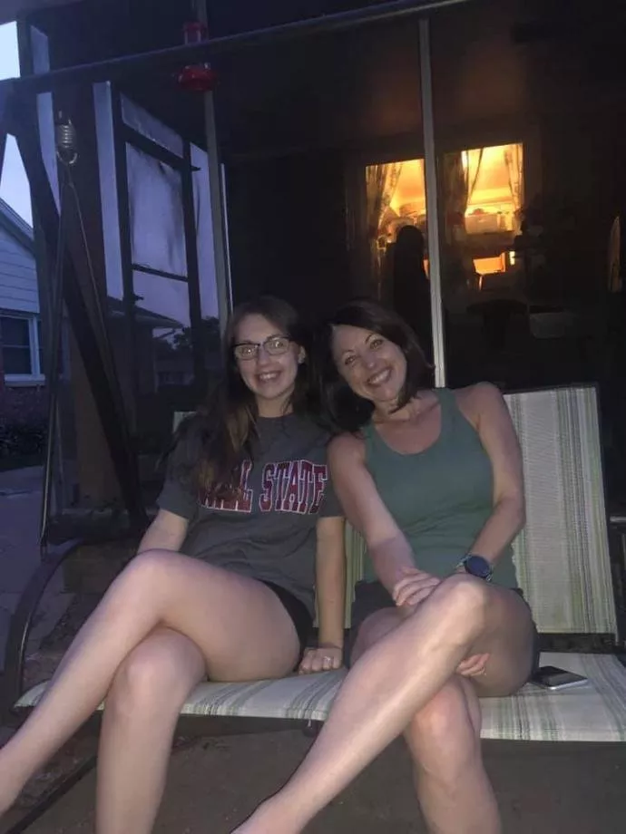 Hot Milf and her hot daughter. Which one would you fuck? Hot Milf and her hot daughter. Which one would you fuck?