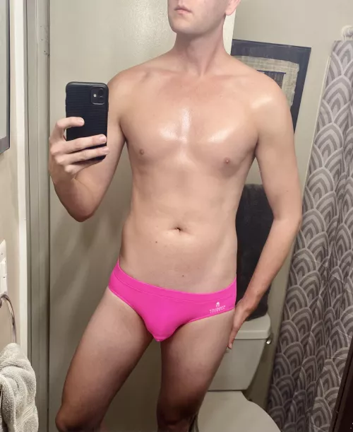 Hot pink briefs π