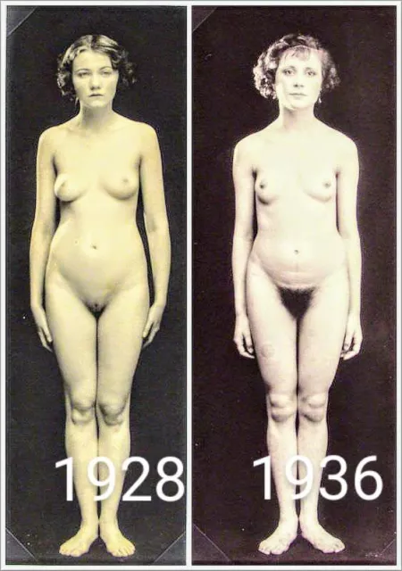 Hot women Figure Photo 8 Years Apart (1928/1936)