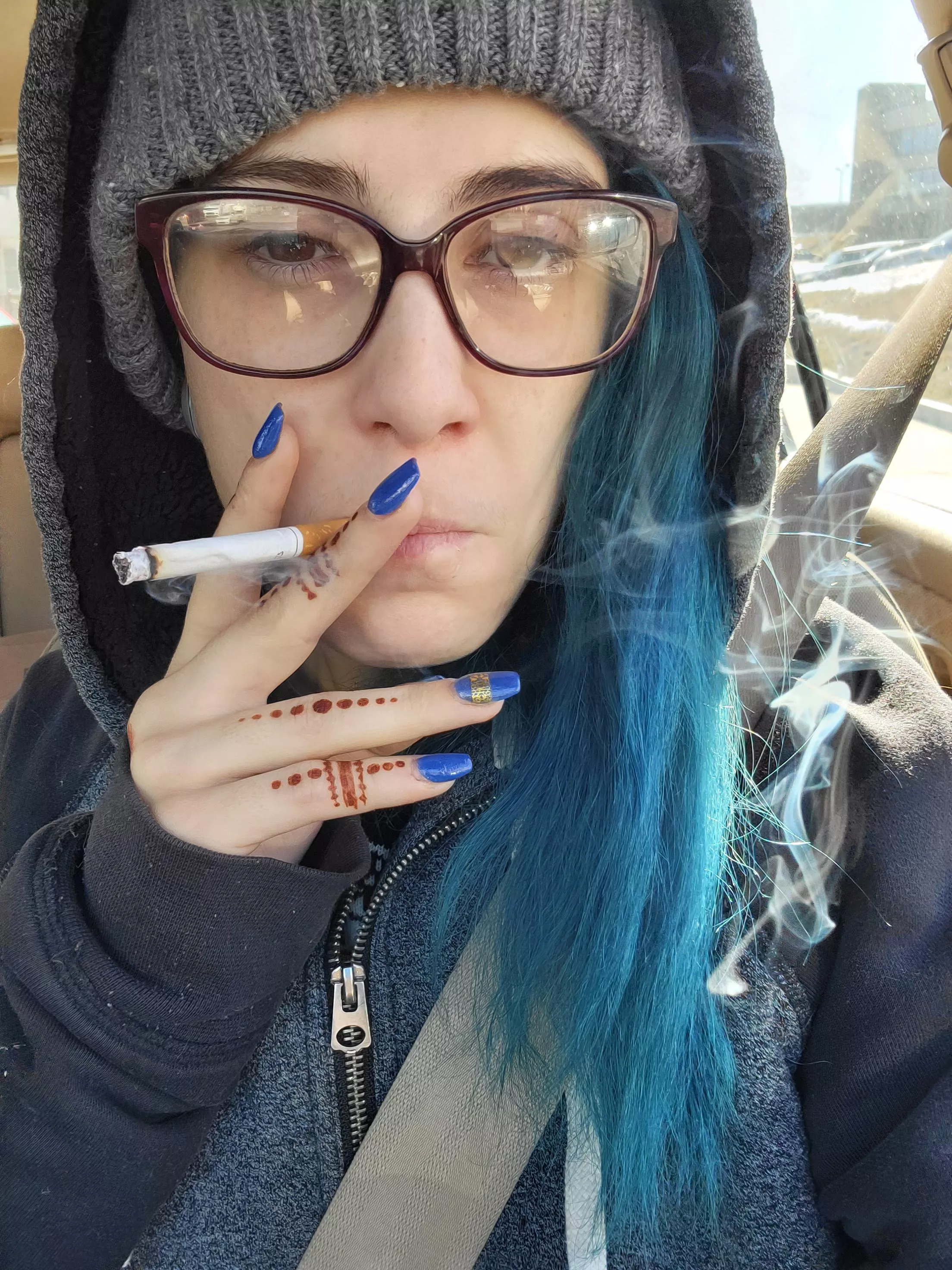 How are we all doing today? 🥰 finally broke my glasses back out! It's nice being able to see more than 10' in front of me again! 🚬🤓💨