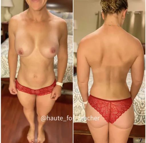 How do red panties look for Teacher Tuesday yβall ππππ??? (F)43