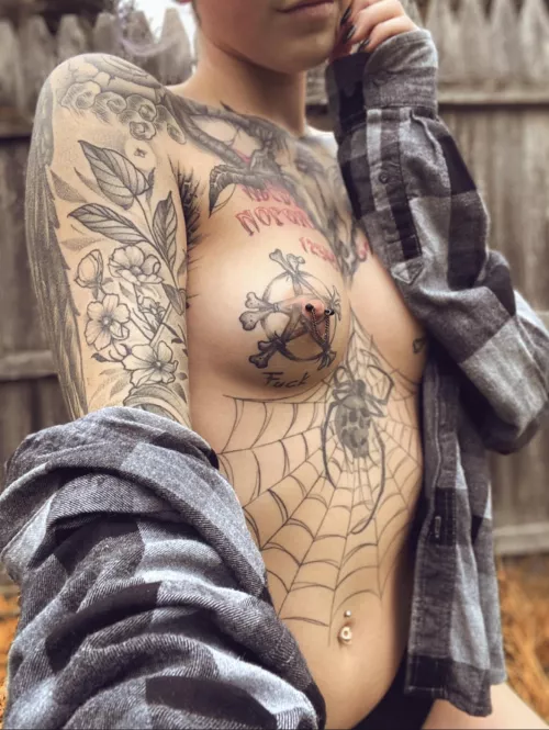 How many pierced and tattood tittys do we have in here? πΆπΆπΆπ€€