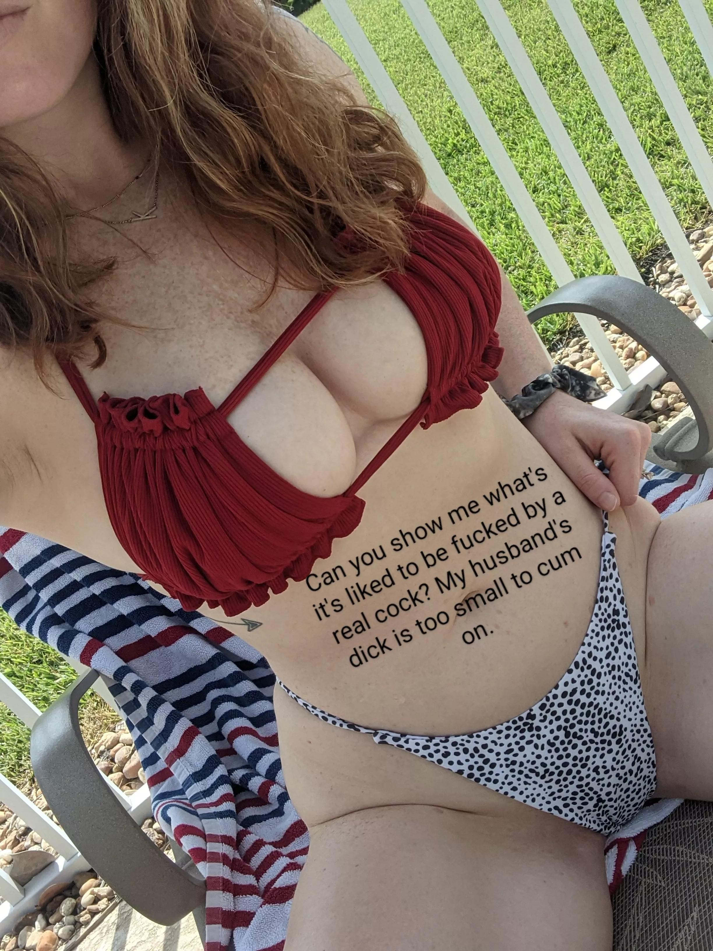 Hubby's gone for the night. And I'm horny. Anyone want to do some live sexting and see me rub my pussy to your cock 🤭🤭😉 Hubby's gone for the night. And I'm horny. Anyone want to do some live sexting and see me rub my pussy to your cock 🤭🤭😉