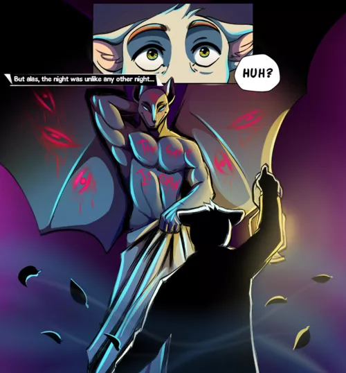 Hunky Bat Statue (Purple Malevolence) Hunky Bat Statue (Purple Malevolence)