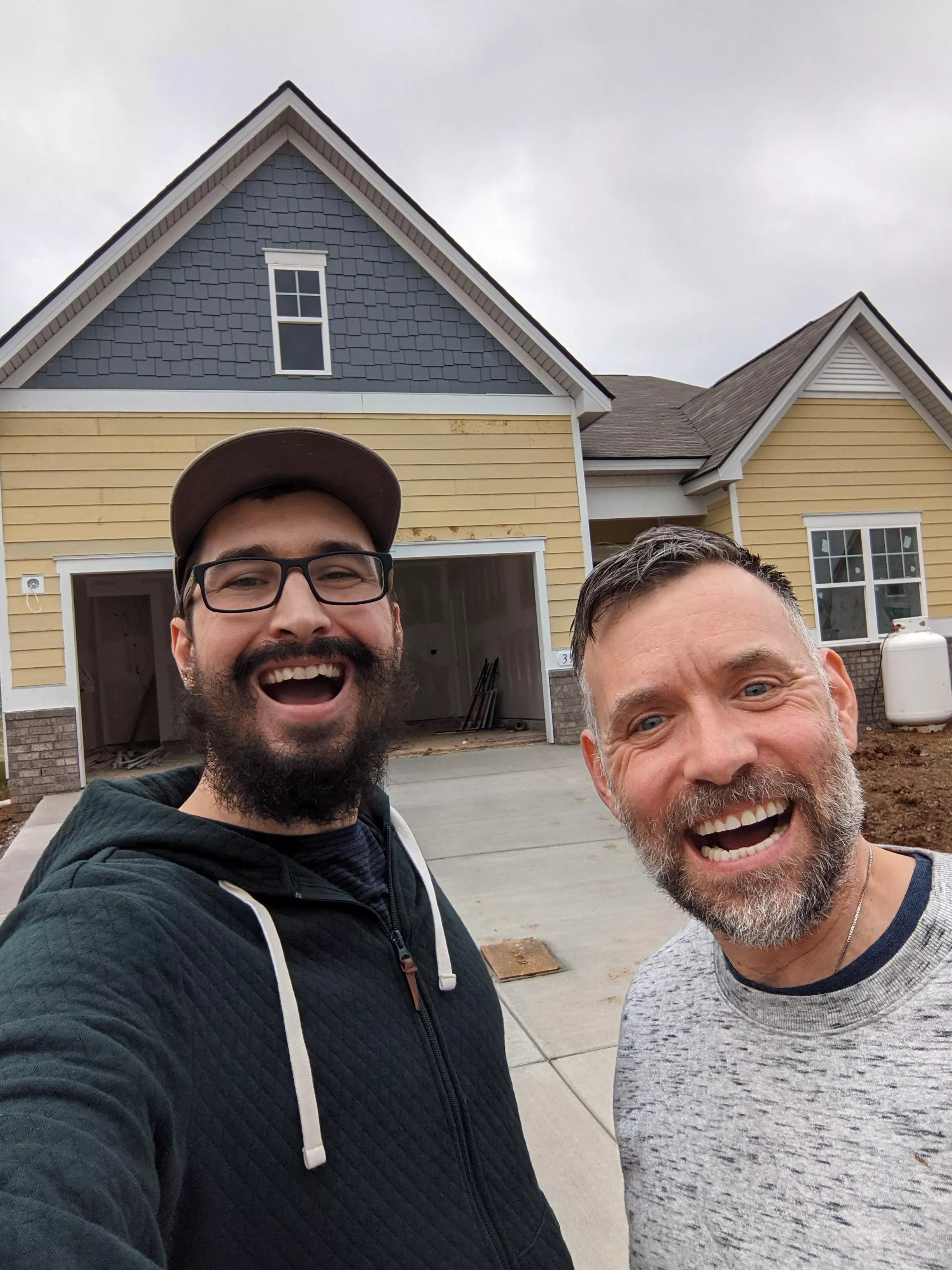 Husband(right) and I(left) are finally buying our first home together. Here is to next year and the next chapter. Happy New Year y'all!