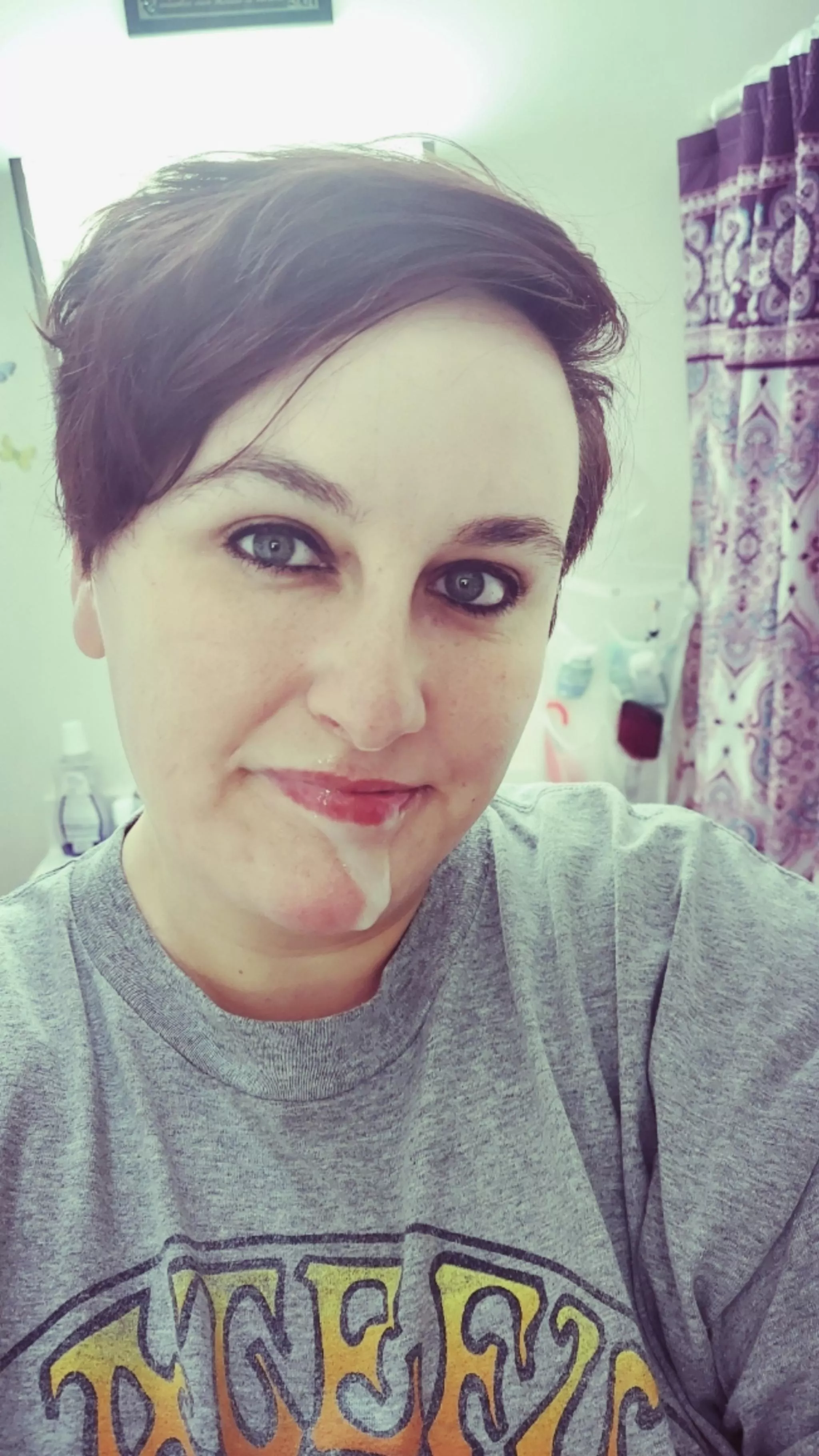 I absolutely love being covered in cum I absolutely love being covered in cum