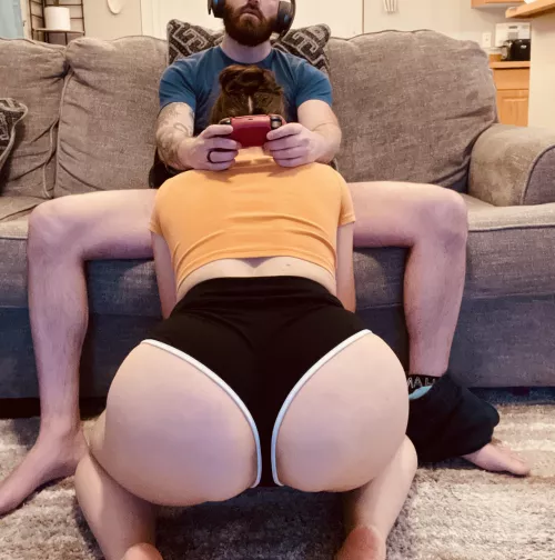 I always give him some encouragement while he games I always give him some encouragement while he games