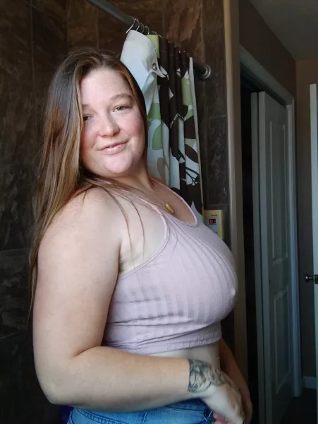 I always have hard nipples... still cant make me wear a braπ