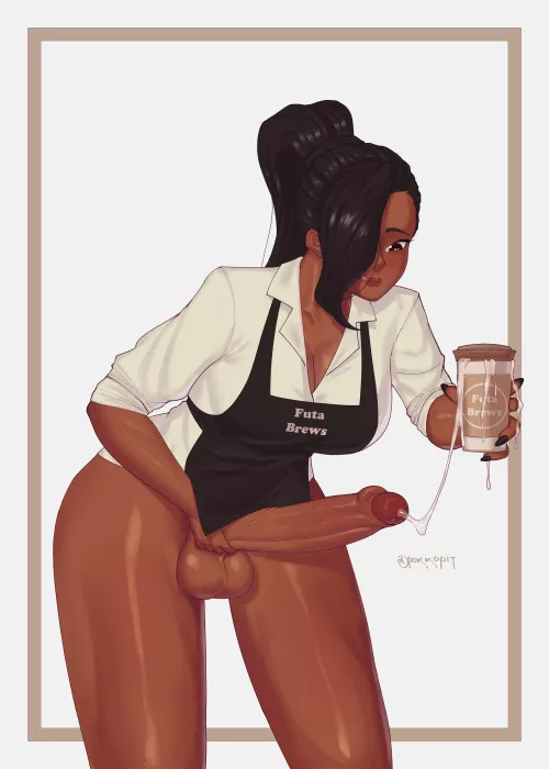 I always ordered a simple drip coffee, but maybe I'll start going for a futa-white