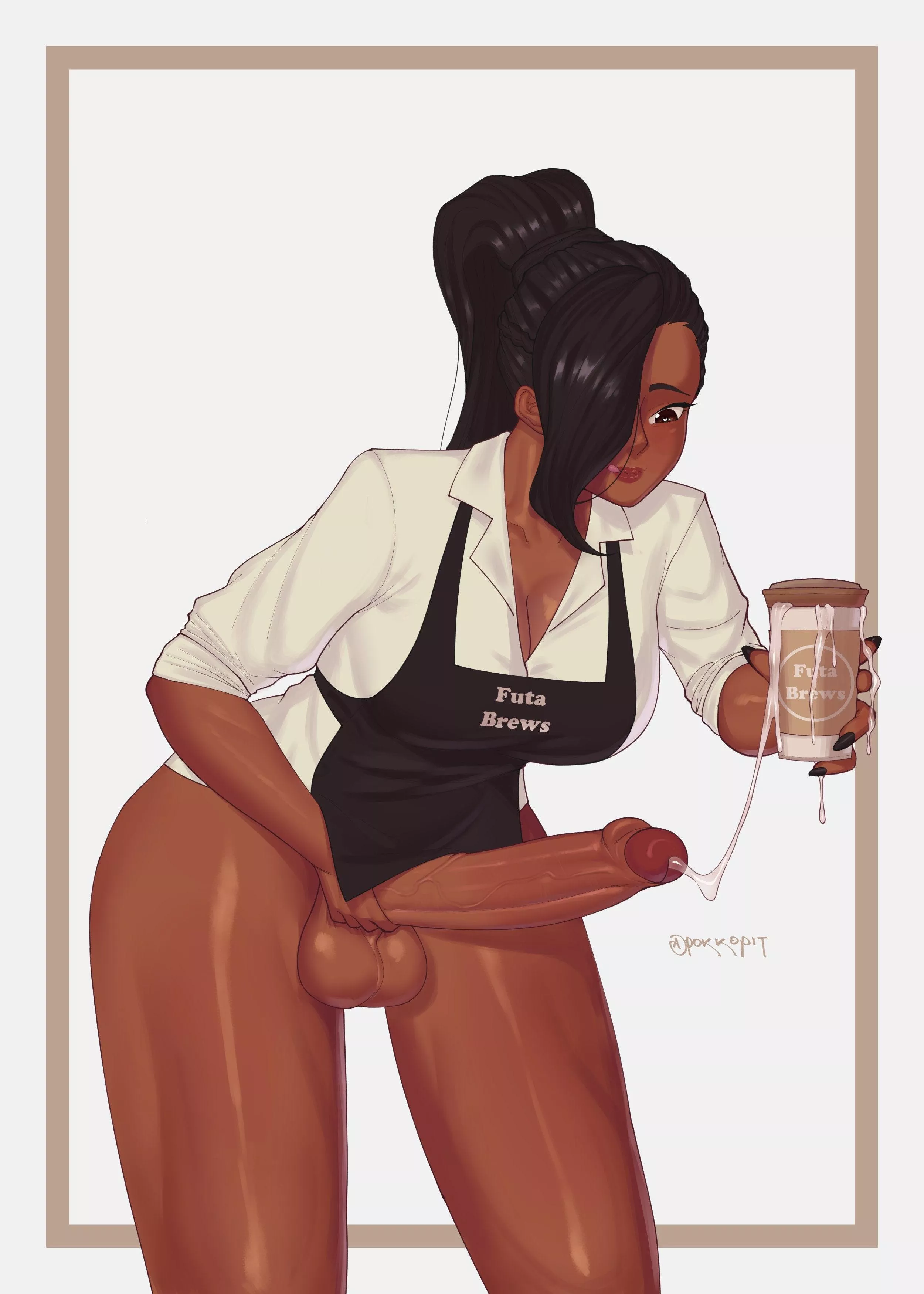 I always ordered a simple drip coffee, but maybe I'll start going for a futa-white