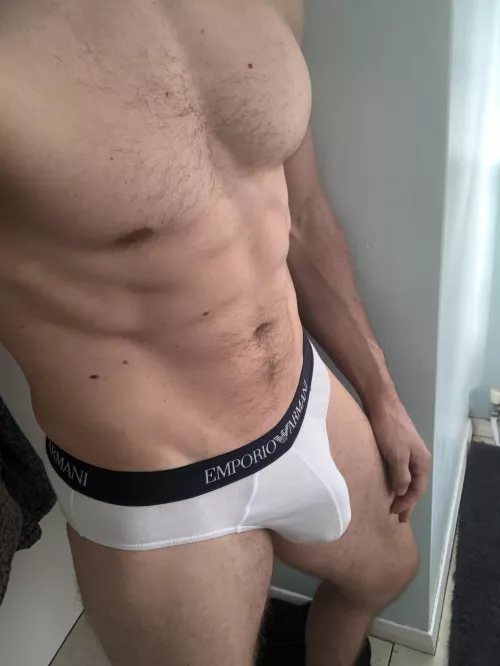 I Always think my bulge ๐ looks good in these briefs, do you agree?