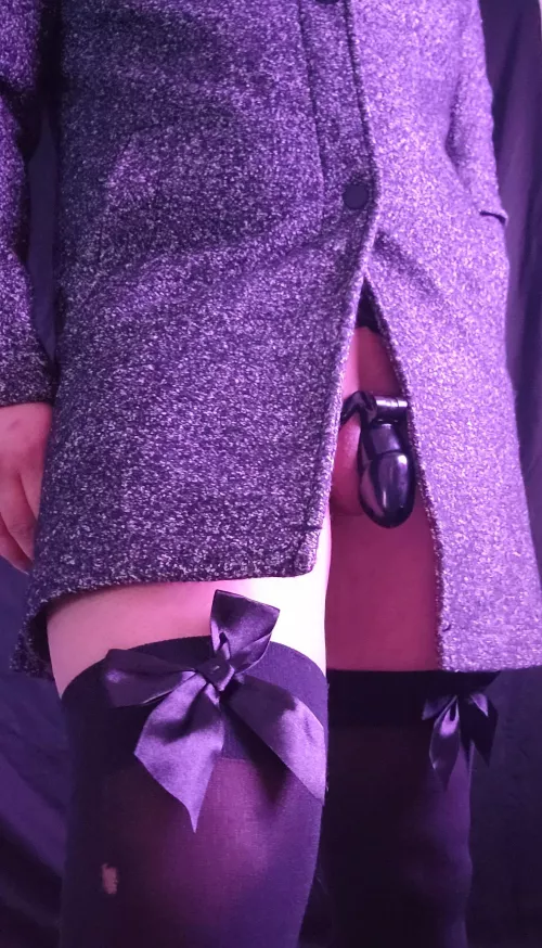 I always wear my chastity. Id feel naked without it.