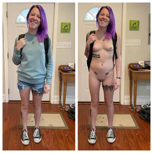 I always wonder if guys actually imagine me naked when I’m out