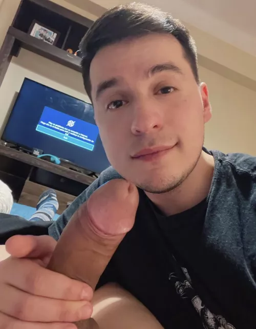 I am a happy boy with a big cock