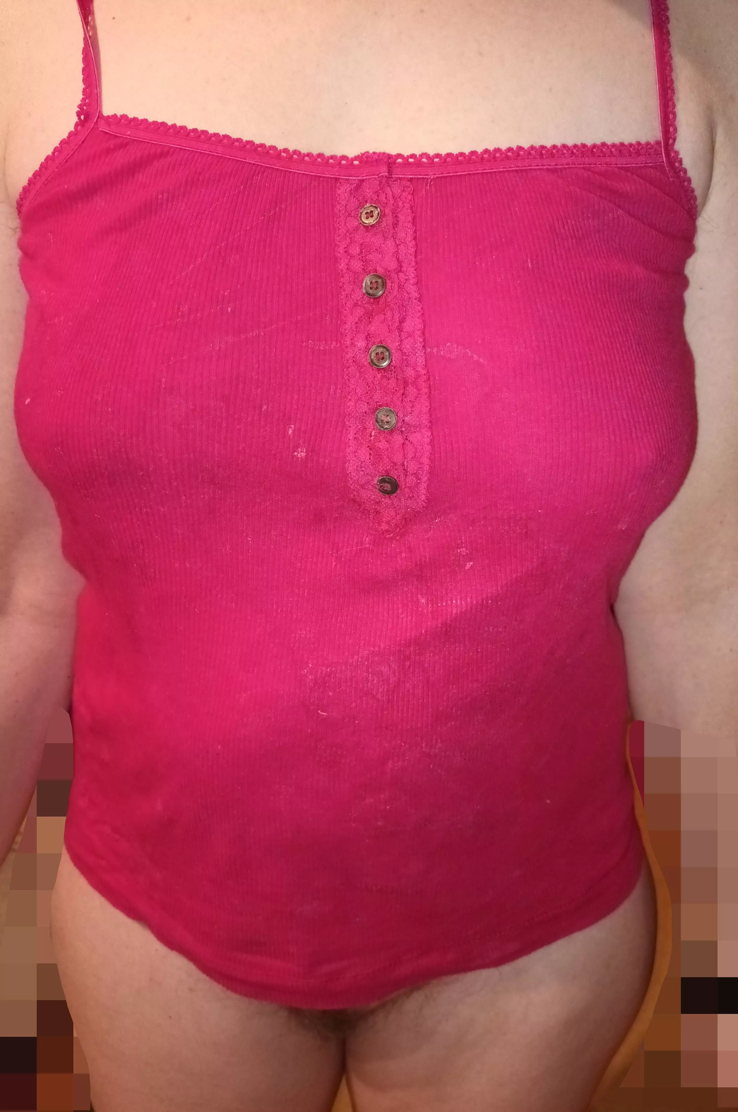 I am just a normal stay at home mom [F53] but I love to be a cum dump - here wearing my cum dump shirt - often wear this throughout the day