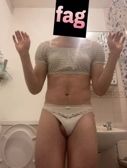 I am Tish I am pathetic and love my tiny cock rubbing in my sister's panties