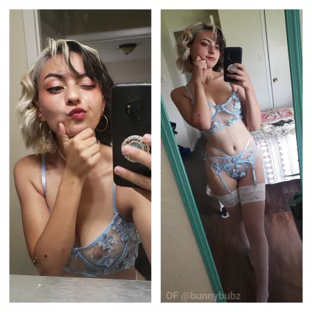 i bet you just wanna peel this lingerie off me, huh?