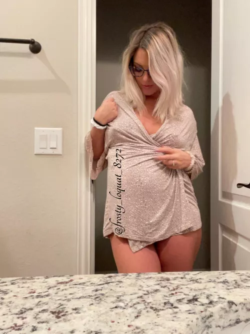 I bought this robe before I was pregnant, not realizing it was part of the maternity line at Walmart! $10 for the win, and I feel so comfy and sexy in it! I bought this robe before I was pregnant, not realizing it was part of the maternity line at Walmart! $10 for the win, and I feel so comfy and sexy in it!