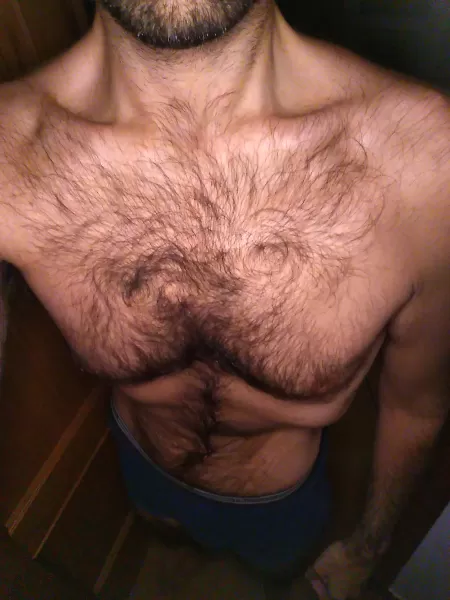 I can't believe I used to shave my chest ?